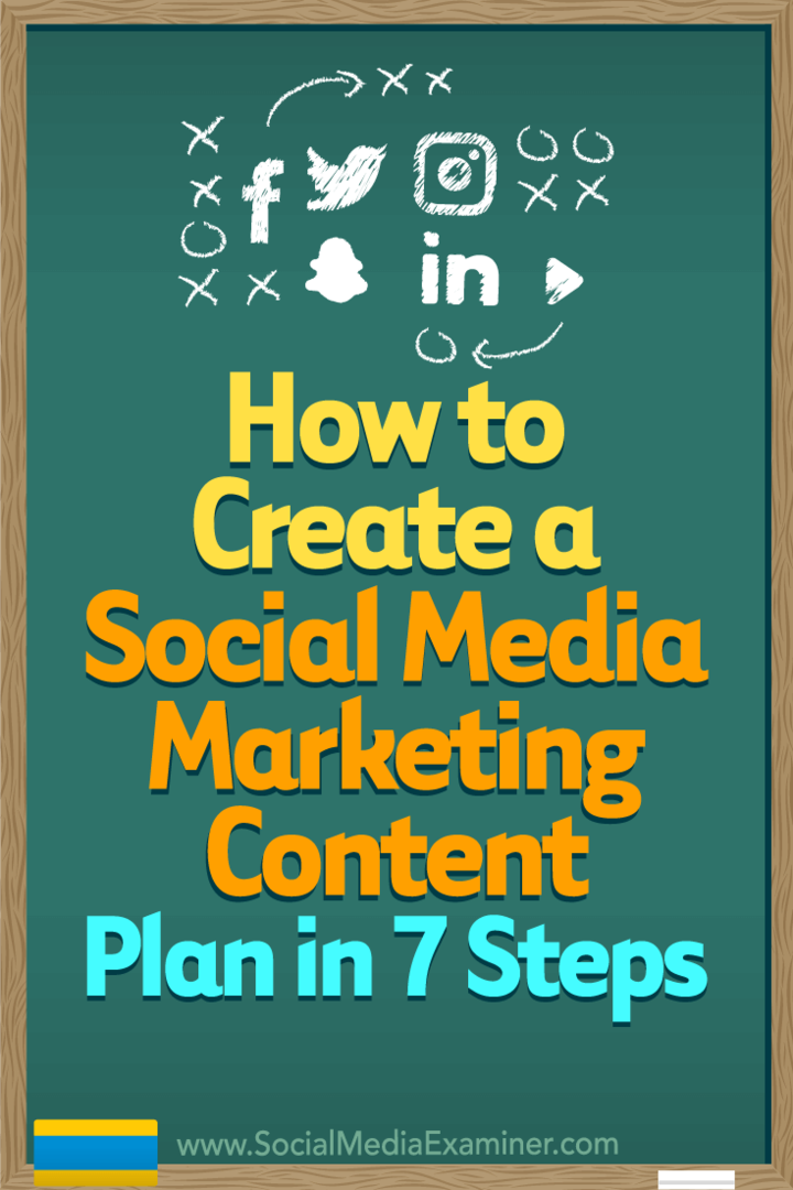 Cara Membuat Rencana Konten Pemasaran Media Sosial dalam 7 Langkah oleh Warren Knight di Penguji Media Sosial.
