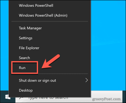 Luncurkan Run di Windows 10