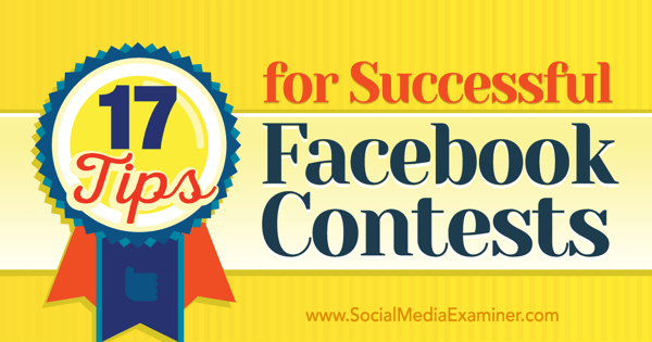 tips untuk kontes facebook yang sukses