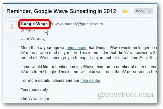 Selamat Tinggal Gelombang Google Wave pada 30 April