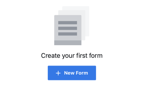 Pilihan untuk membuat formulir baru untuk kampanye iklan utama Facebook.