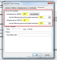 Konfigurasikan Outlook 2007 untuk Akun IMAP GMAIL