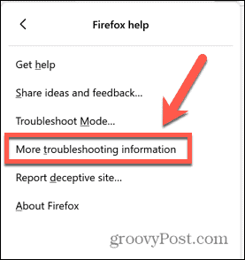 firefox lebih banyak pemecahan masalah