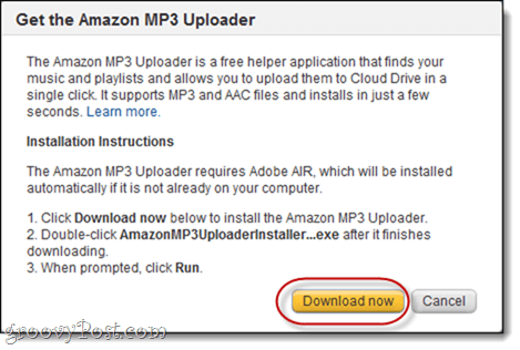Pengunggah MP3 Amazon