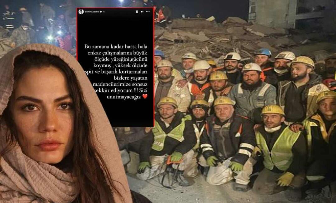 Demet Özdemir berterima kasih kepada para pekerja tambang yang bekerja untuk gempa bumi! 