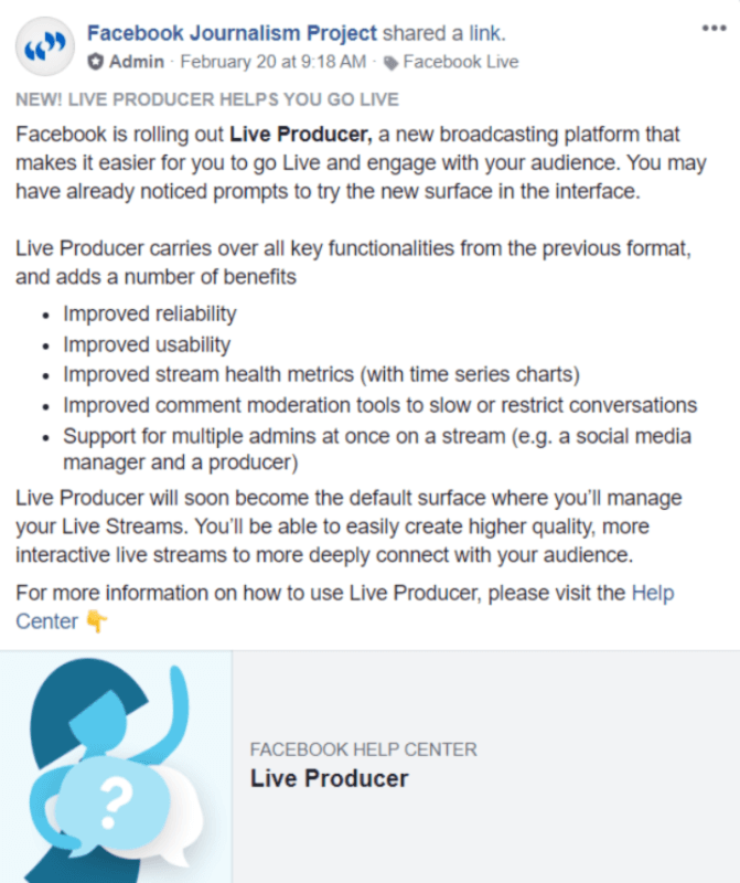 Facebook meluncurkan Produser Langsung dan menjadikannya permukaan default untuk mengelola Live Stream.