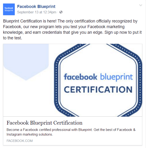 sertifikasi cetak biru facebook