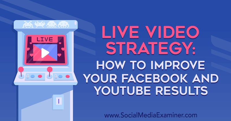 Strategi Video Langsung: Cara Meningkatkan Hasil Facebook dan YouTube Anda oleh Luria Petruci di Penguji Media Sosial.