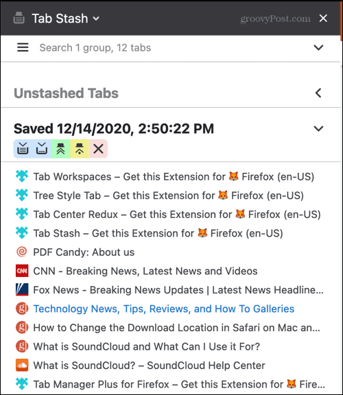 Tab Stash Ekstensi Firefox