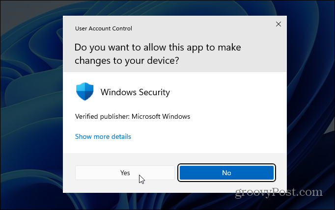 Kontrol Akun Pengguna Windows 11