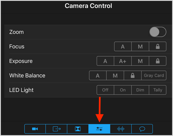 pengaturan kontrol kamera switcher studio