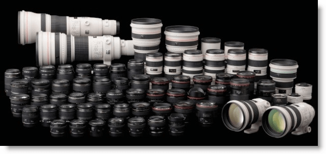 Screenshot Canon Pro Lenses