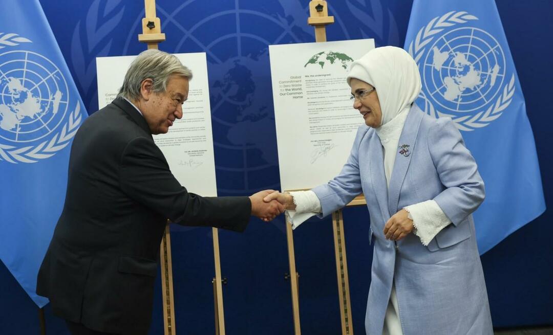 Sebuah deklarasi niat baik ditandatangani di PBB untuk proyek Emine Erdoğan yang menjadi contoh bagi dunia!