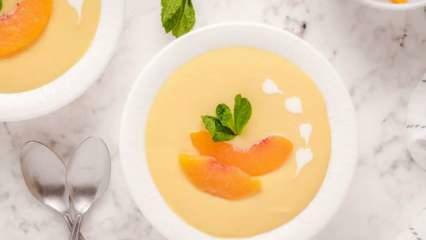 Penyelamat musim panas, resep sup persik dingin! Sup persik dingin yang menyegarkan