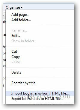 Transfer Bookmark Firefox 5