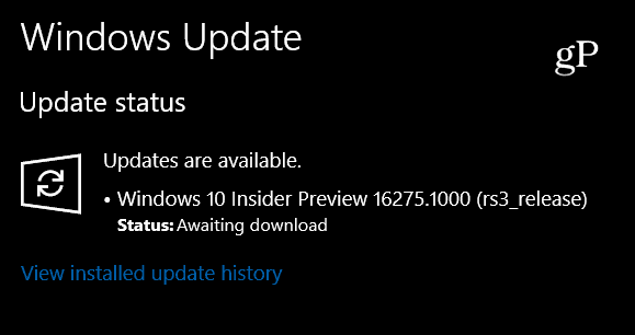 Microsoft Rolls Out Windows 10 Insider Build 16275 Hari Ini