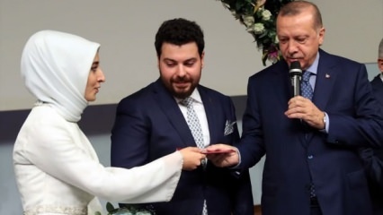 Presiden Erdogan menyaksikan putri Sefer Turan