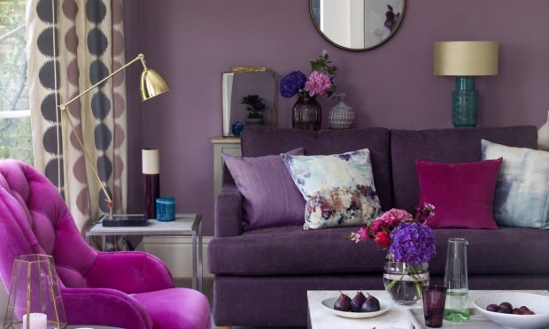 Wallpaper warna ungu
