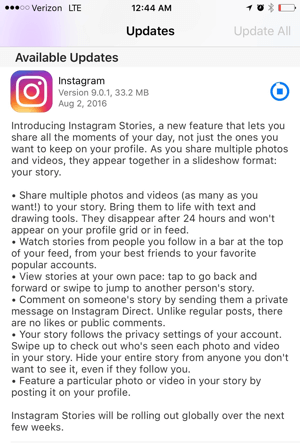 pembaruan cerita aplikasi instagram