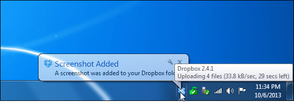 Screenshot Versi Dropbox Ditambahkan