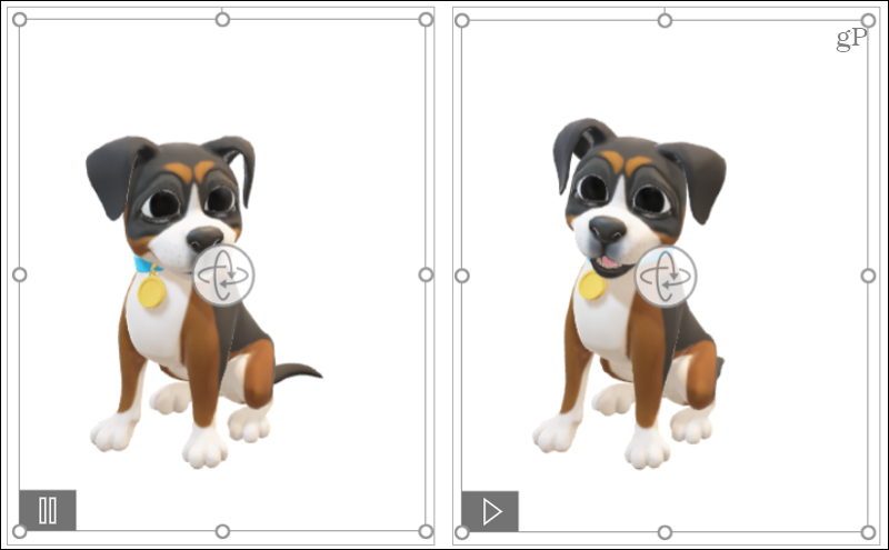 Model 3D animasi di Microsoft Office