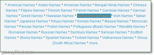 daftar nama India untuk diucapkan