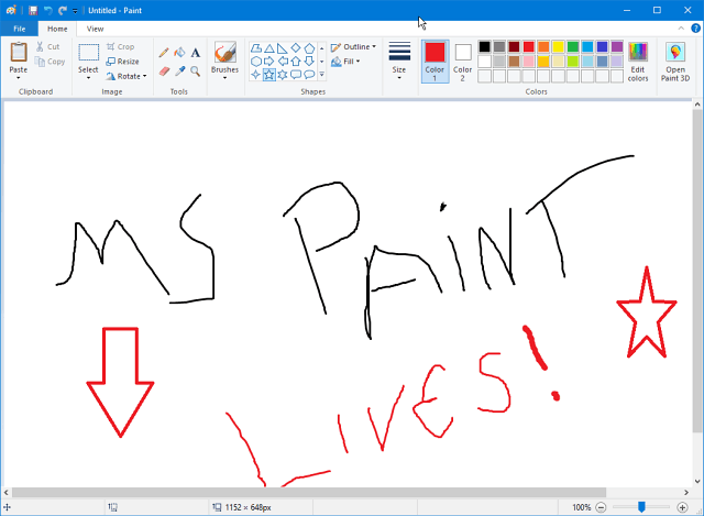 Microsoft Paint Akan Terus Hidup di Windows Store