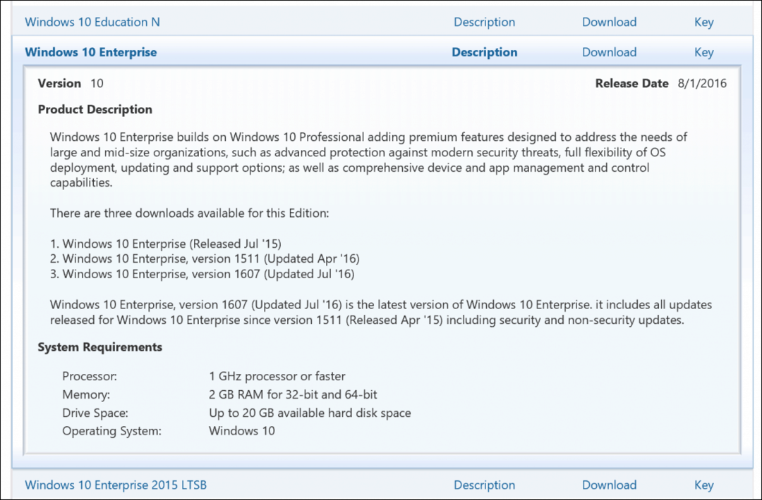 Kunci Produk Lisensi Volume Windows 10 VLSC Enterprise Education Pro