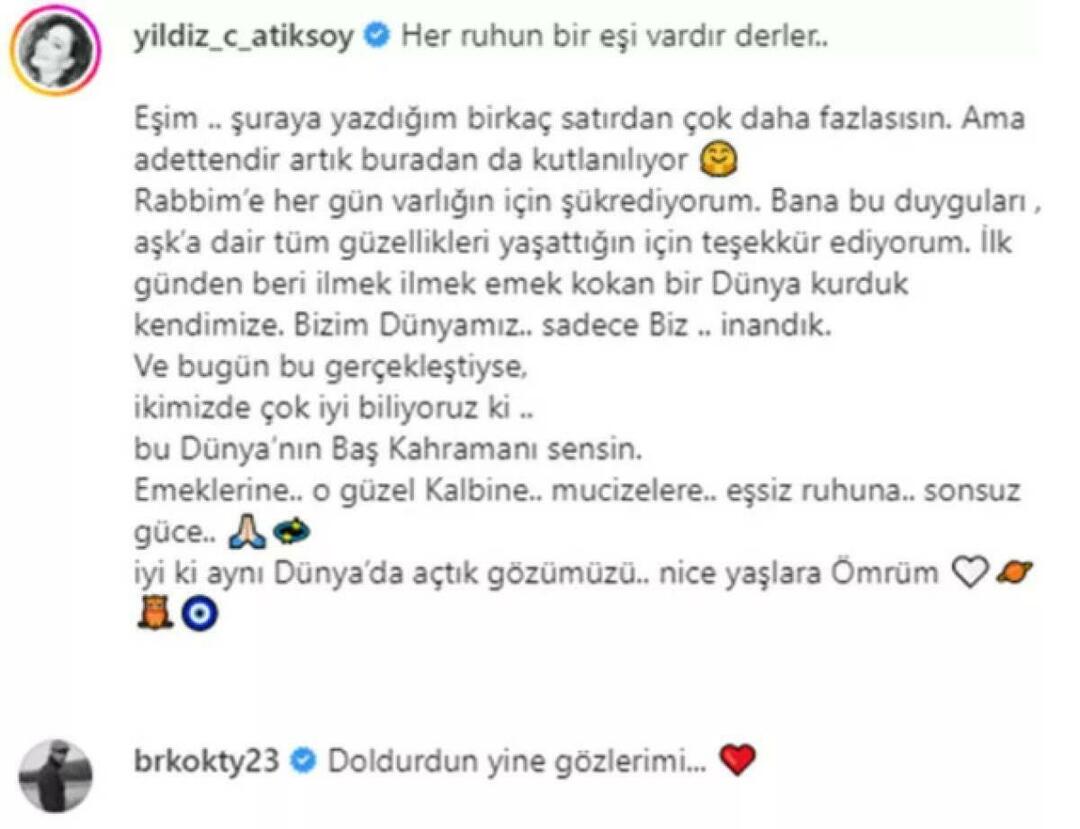 Beginilah cara Yıldız Çağrı Atiksoy merayakan ulang tahun Berk Oktay