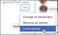 Tautan Grup Tinggalkan Facebook
