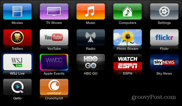 Aplikasi Saluran Baru Apple TV