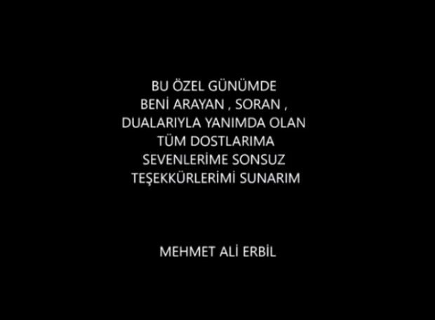 Kata-kata pertama dari Mehmet Ali Erbil!