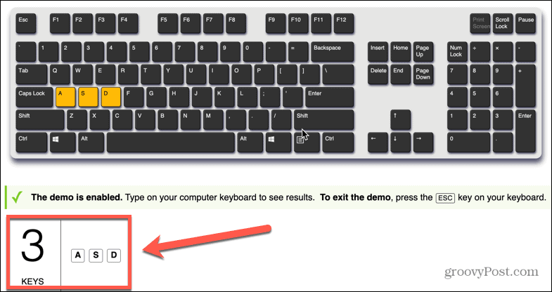 penekanan tombol ghosting keyboard