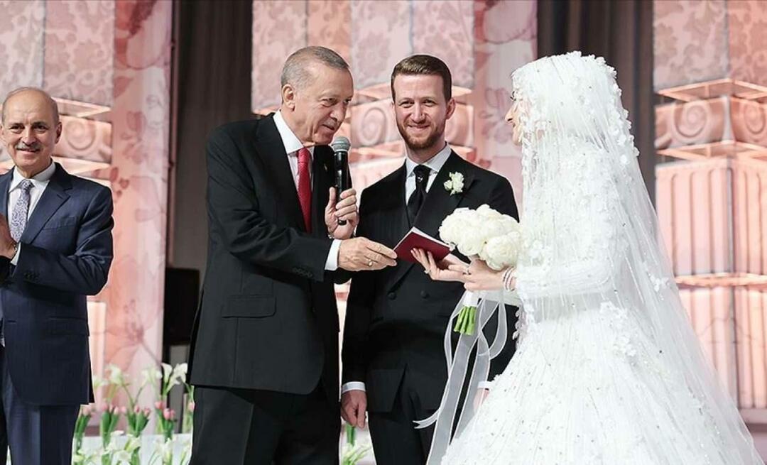Presiden Recep Tayyip Erdoğan menjadi saksi pernikahan keponakannya!