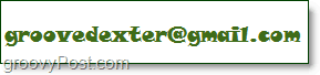 alamat email groovedexter ditampilkan sebagai gambar untuk tujuan contoh