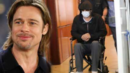 Foto-foto Brad Pitt di kursi roda ketakutan!