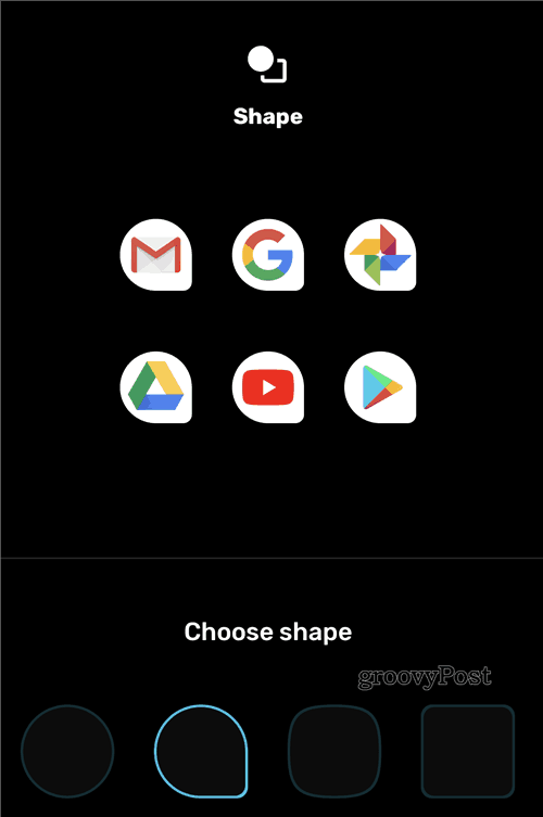 Ikon Menu Gaya Google Pixel