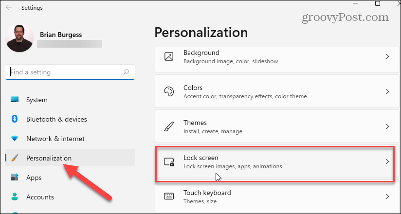 layar kunci personalisasi Windows 11