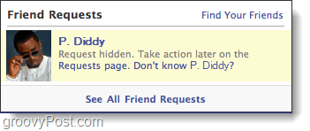 permintaan pertemanan tersembunyi facebook