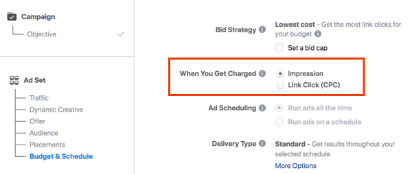 Perhatikan kapan Anda dikenai biaya untuk iklan Facebook Anda.