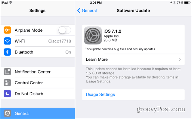 Apple Merilis Pembaruan Perangkat Lunak iOS 7.1.2