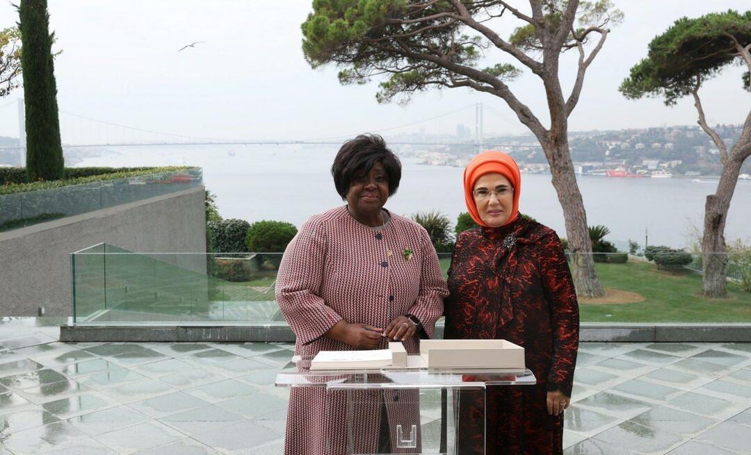 Ibu Negara Erdoğan bertemu dengan istri Presiden Republik Mozambik!