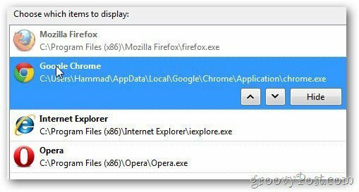 Google Chrome memesan dengan terbuka