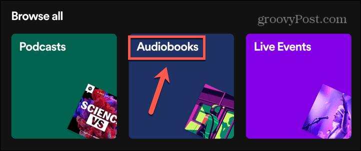 buku audio Spotify
