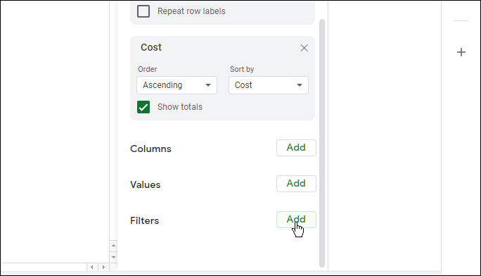 cara me-refresh tabel pivot di google sheets