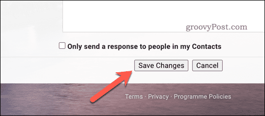 Menyimpan perubahan pada setelan di Gmail