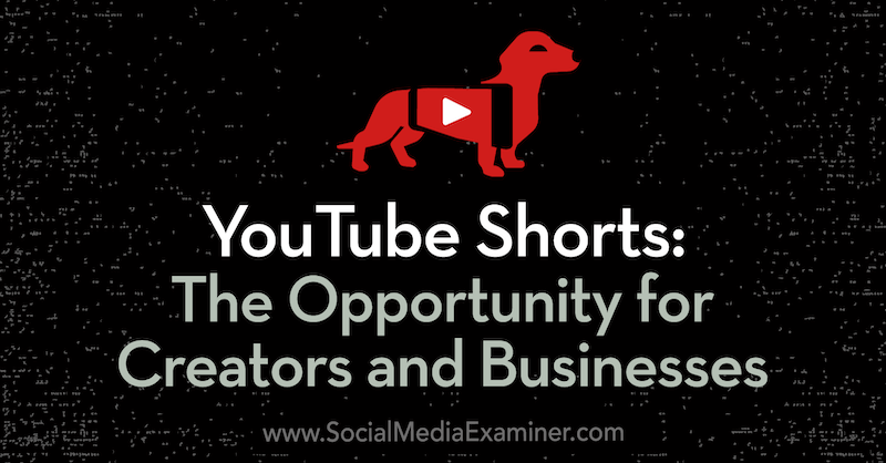 YouTube Shorts: Peluang untuk Kreator dan Bisnis yang menampilkan wawasan dari Derral Eves di Podcast Pemasaran Media Sosial.