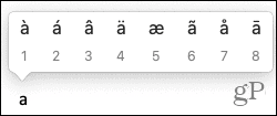 Pintasan Keyboard untuk Tanda Aksen Word di Mac