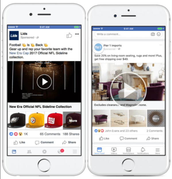 Facebook memperbarui iklan Koleksi agar lebih fleksibel dalam menampilkan produk.