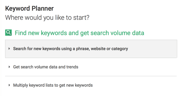 Gunakan Google Keyword Planner untuk mencari kata kunci yang akan ditambahkan ke deskripsi video Anda.